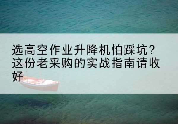 密山高空作业升降机厂家推荐-选高空作业升降机怕踩坑？这份老采购的实战指南请收好